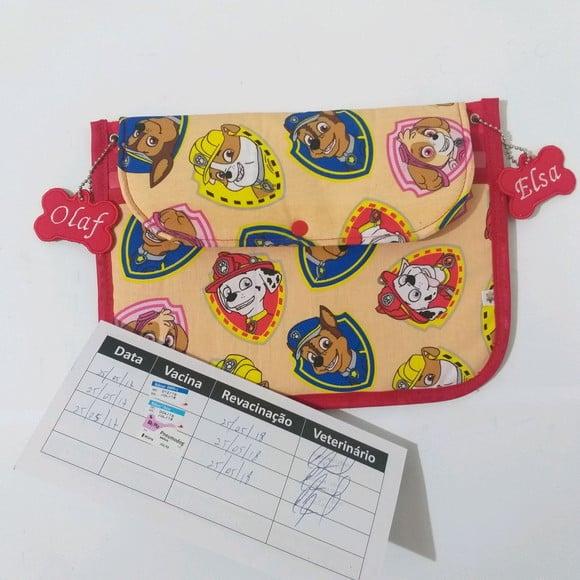 Porta Vacina Canina Personalizado