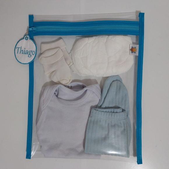 Saquinho (kit C/3) Organizador Maternidade com Tag Plástico
