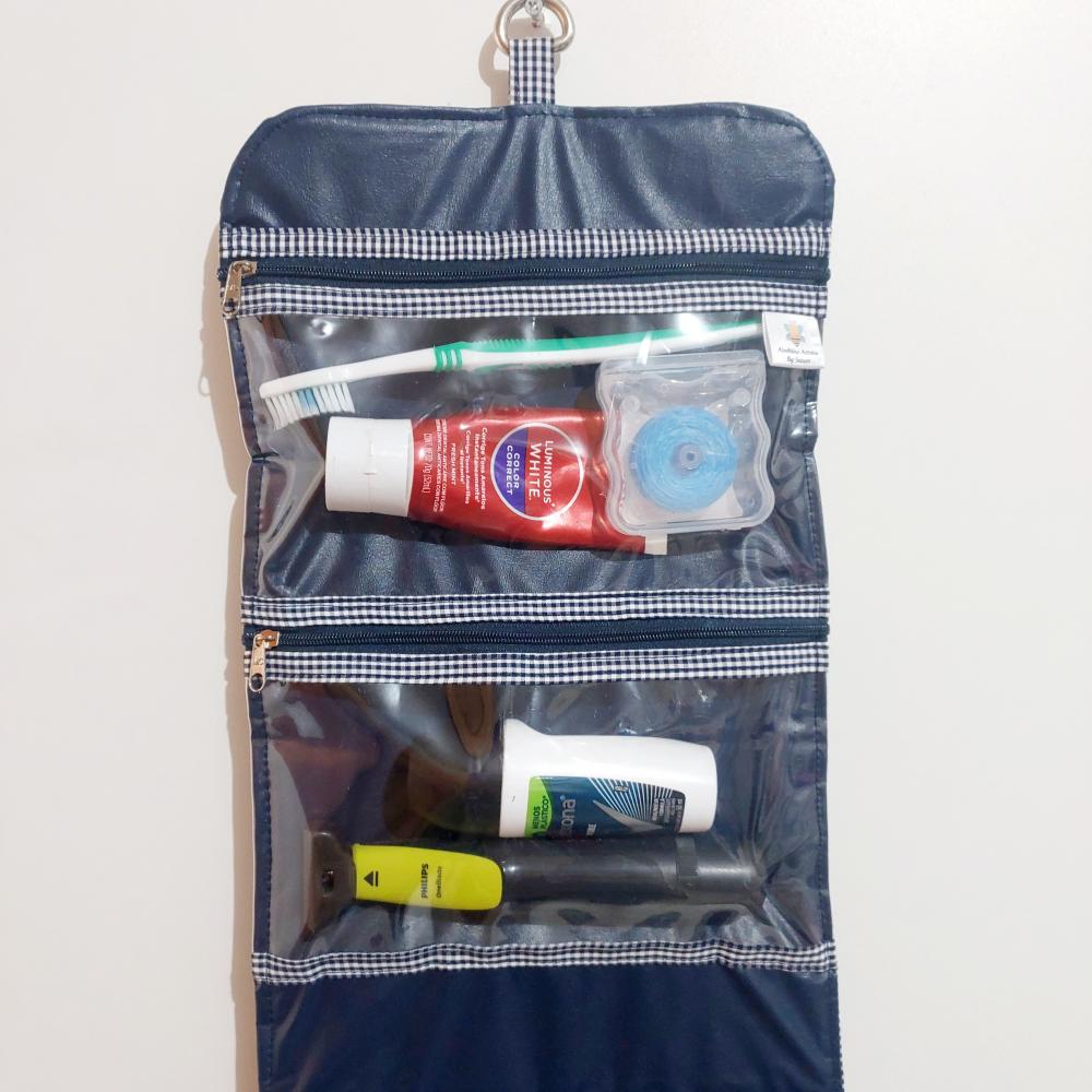 Necessaire organizadora de viagem