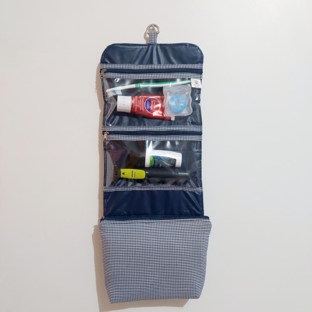 Necessaire organizadora de viagem