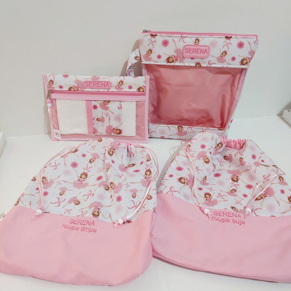 Kit creche escola personalizado limpinha sujinha higiene bucal hi