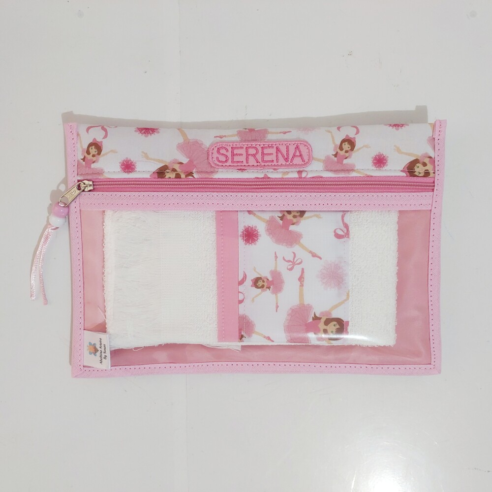 Kit creche escola personalizado limpinha sujinha higiene bucal hi