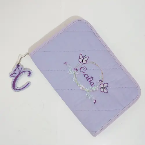 Porta Carteira de Vacina com fechamento em zíper personalizado