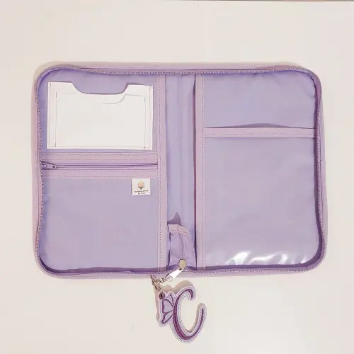Porta Carteira de Vacina com fechamento em zíper personalizado