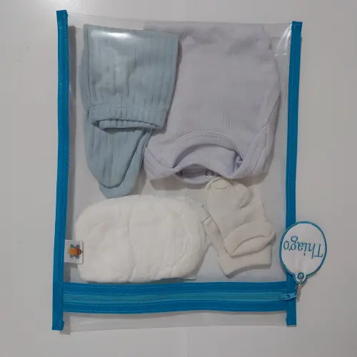 Saquinho (kit C/3) Organizador Maternidade com Tag Plástico