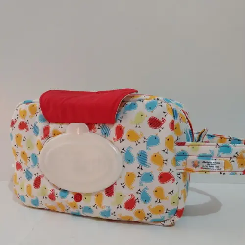 Bolsa Do Bebê Lenço Umedecido E Acessórios Passarinho