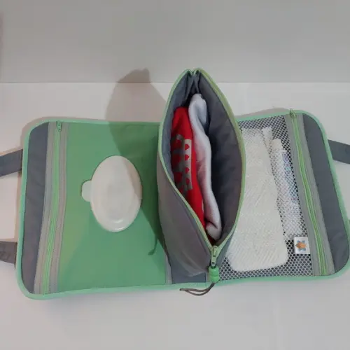 Bolsa higiene do bebê lenço fralda pomada