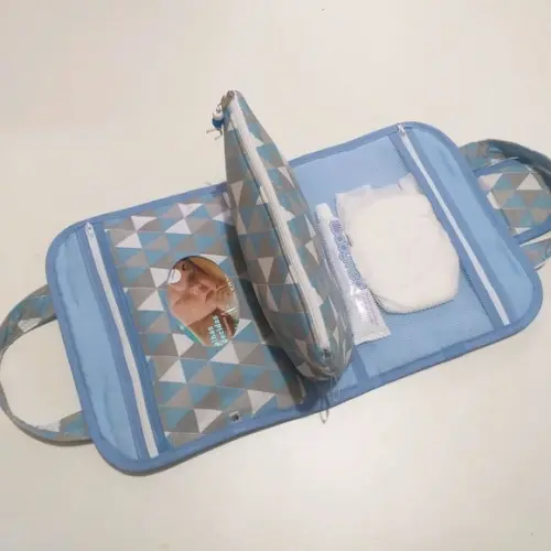 Bolsa higiene do bebê lenço fralda pomada