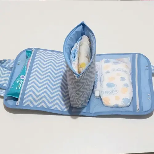 Bolsa higiene do bebê lenço fralda pomada