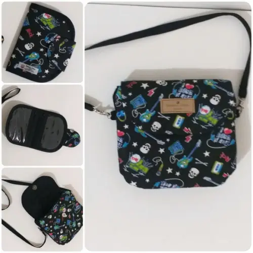 Kit bolsa e carteira compacta