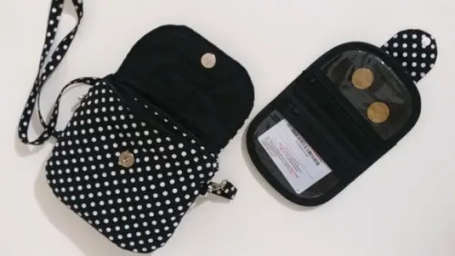 Kit bolsa e carteira compacta
