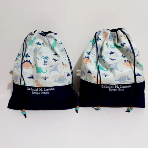 Kit Saquinho Roupa Suja e Roupa Limpa
