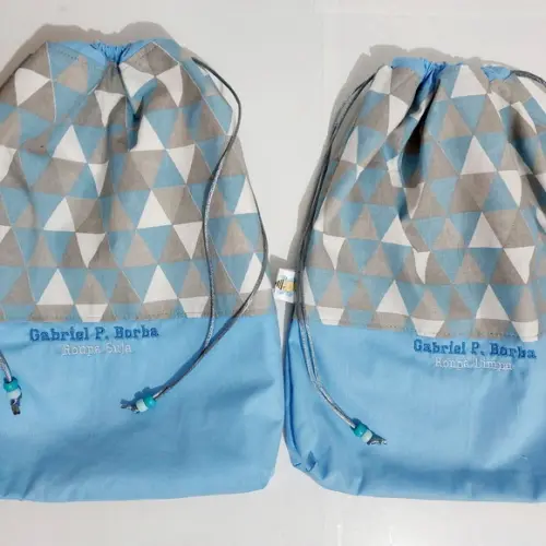 Kit Saquinho Roupa Suja e Roupa Limpa