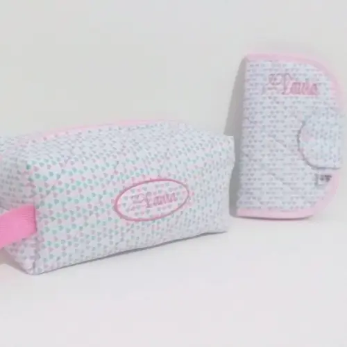 Necessaire com alça e com nome G
