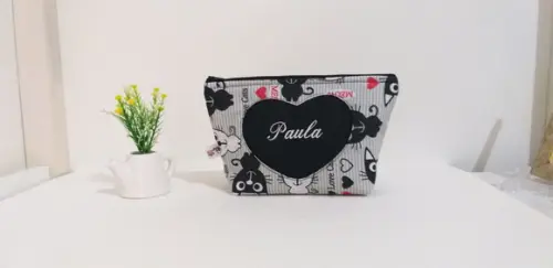 Necessaire personalizada com nome corujinha