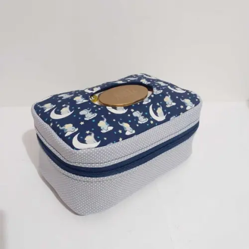 Necessaire Porta Fraldas Lenço Higiene do Bebê