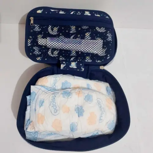 Necessaire Porta Fraldas Lenço Higiene do Bebê