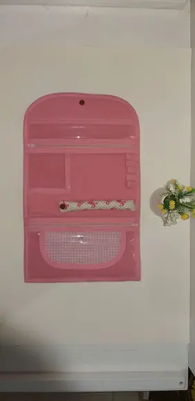 Porta bijuteria tecido lacinhos