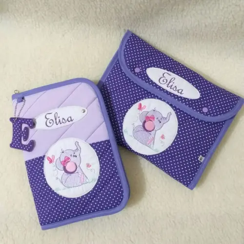 Porta capa de vacina e porta higiene do bebê