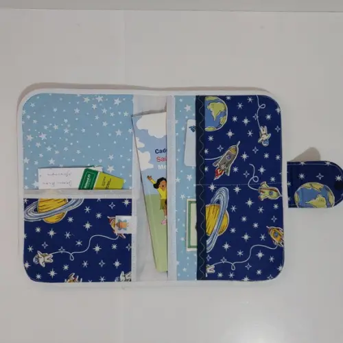 Porta Carteira De Vacina Astronauta