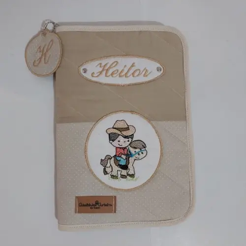 Porta Carteira De Vacina Cavalinho Com Ziper