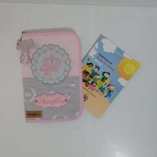 Porta Carteira De Vacina Coroinha Com Ziper