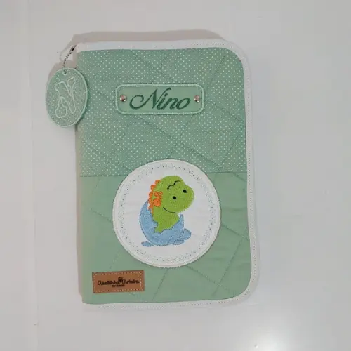 Porta Carteira de Vacina Dinossauro