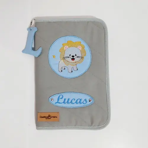 Porta Carteira De Vacina Leão Com Ziper