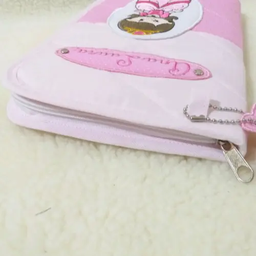 Porta carteira de vacina princesa com ziper