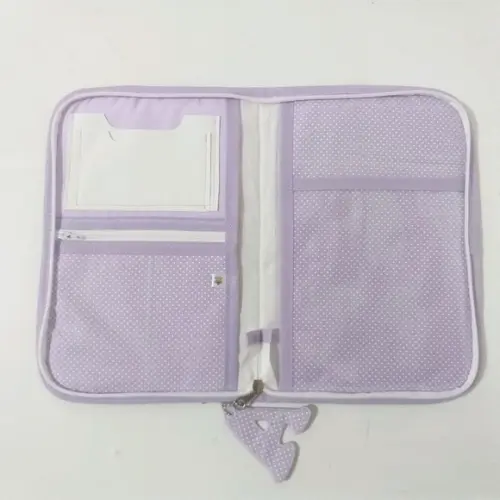 Porta carteira de vacina vaquinha com ziper
