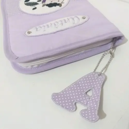 Porta carteira de vacina vaquinha com ziper