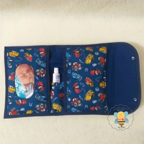 Porta lenço umedecido fraldas e pomada