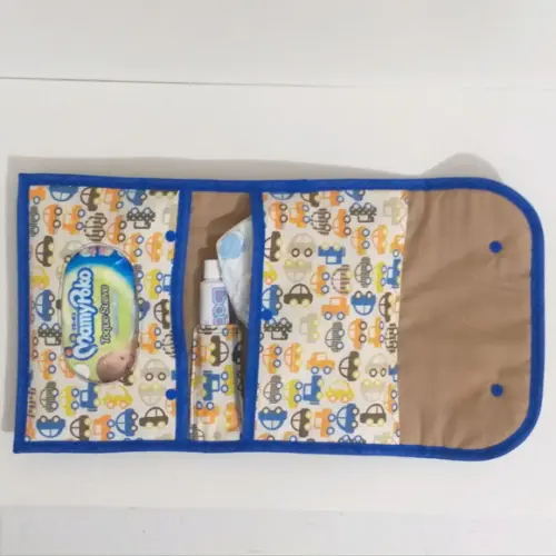 Porta lenço umedecido fraldas e pomada borboleta