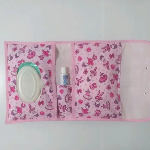 Porta lenço umedecido fraldas e pomada bailarina