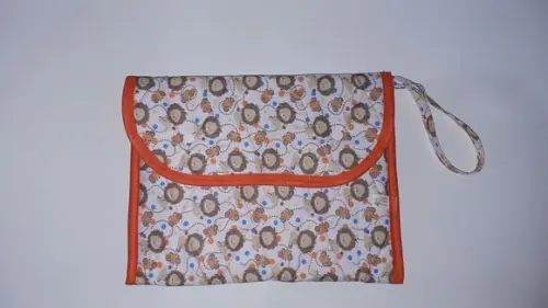 Porta lenço umedecido fraldas e pomada com alça para carrega