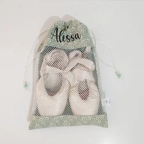 Porta Sapatilhas de Ballet com Visor e Nome