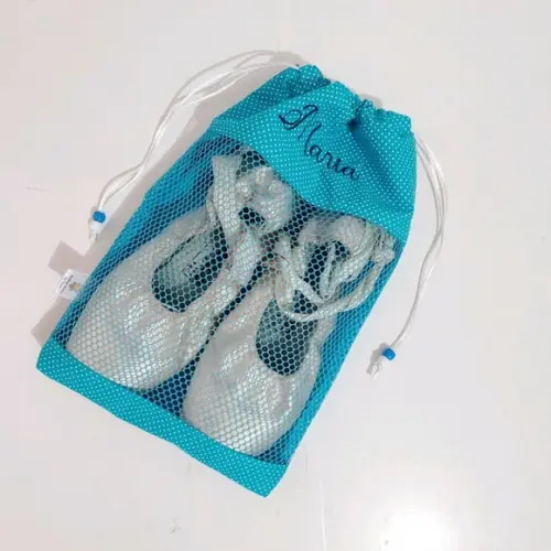 Porta Sapatilhas de Ballet Poa com Visor e Nome