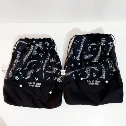Saquinho Roupa Suja e Limpa Organizador Tecido Personalizado