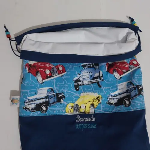 Saquinho Roupa Suja e Limpa Organizador Tecido Personalizado