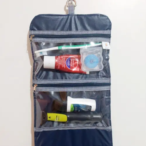 Necessaire organizadora de viagem