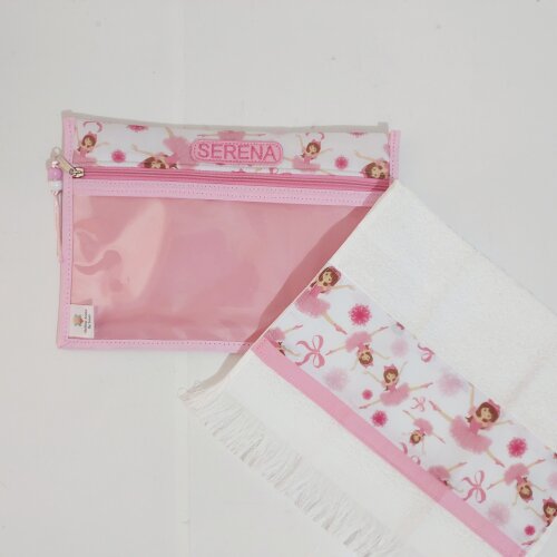 Kit creche escola personalizado limpinha sujinha higiene bucal mo