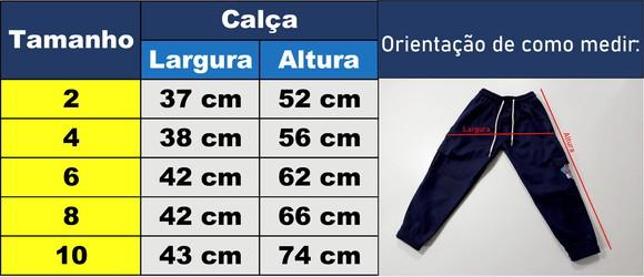 Calça Cargo - Tabela 02 ao 04 Anos