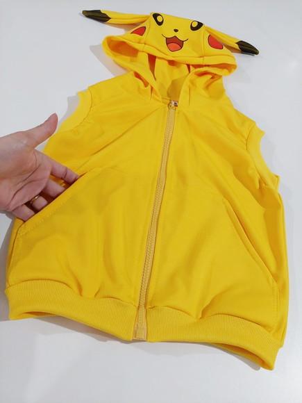 Colete Pikachu Personalizado com o Nome
