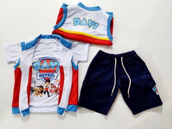Conjunto Patrulha Canina- 3 Peças 06 ao 10 Anos