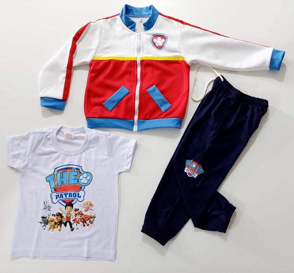 Conjunto Ryder Patrulheiro 3 Peças - Tabela do 01 ao 06 Anos