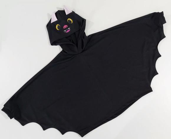Fantasia Morcego Poncho Infantil