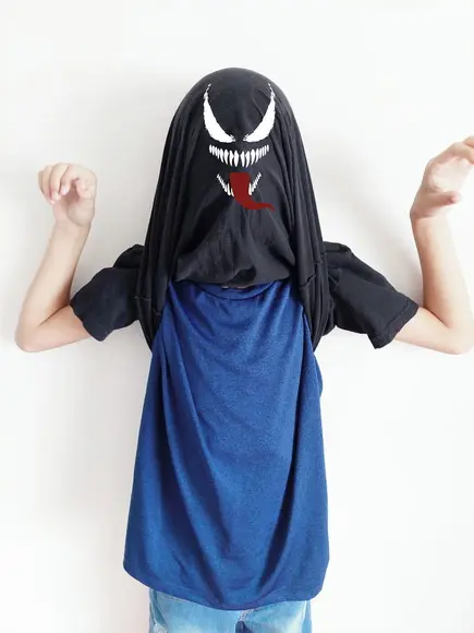 Camiseta Infantil Venon Fantasia Surpresa Halloween