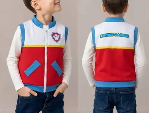 Colete Patrulheiro Personalizado Tabela 06 a 10 Anos