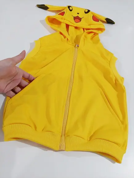 Colete Pikachu Personalizado com o Nome