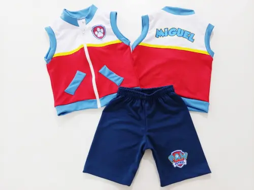 Conjunto Patrulheiro Personalizado Tabela 02 a 04 Anos